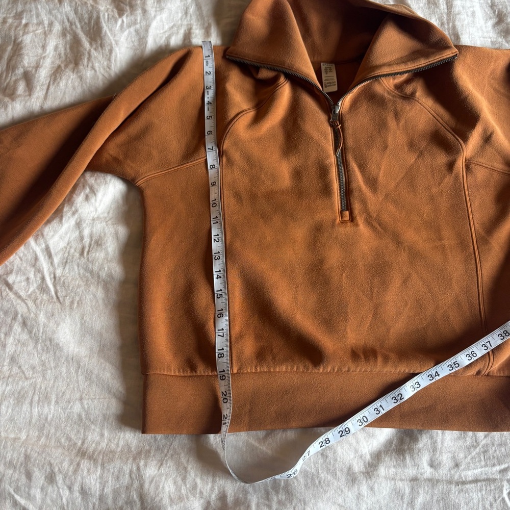 Spanx Airessentials half zip in butterscotch size… - image 8